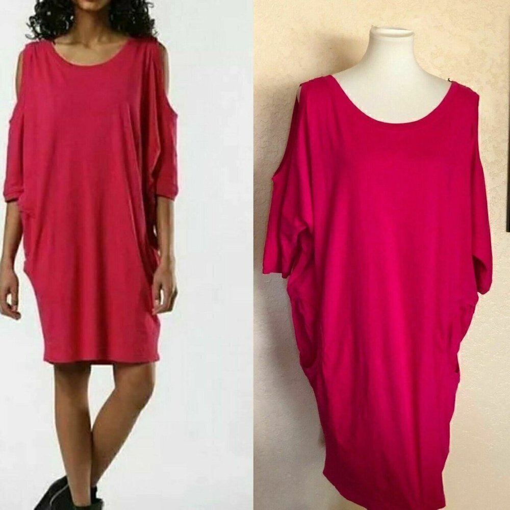 Diesel D-Noah Cold Shoulder Dress XXS NWT Rose Pink